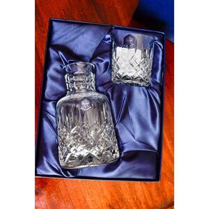Stuart Crystal Shaftesbury pattern Bedside Water Carafe and Tumbler England